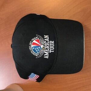 Breitling Jet Team "American Tour" Embroidered Flag Strapback Hat Cap